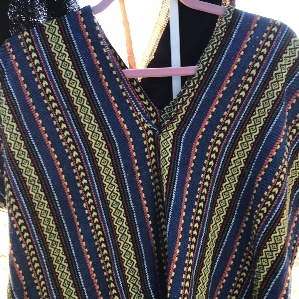 Boho Elephant Jungle Sanctuary poncho Sz S-M